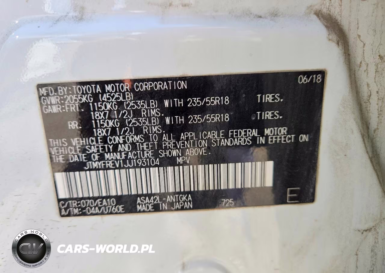 2018 Toyota Rav4 Limited VIN:JTMYFREV1JJ193104 - 12