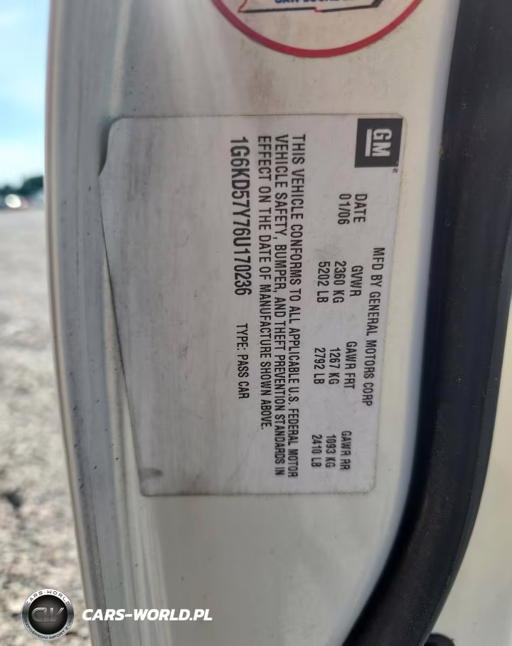 2006 Cadillac Dts VIN:1G6KD57Y76U170236 - 12