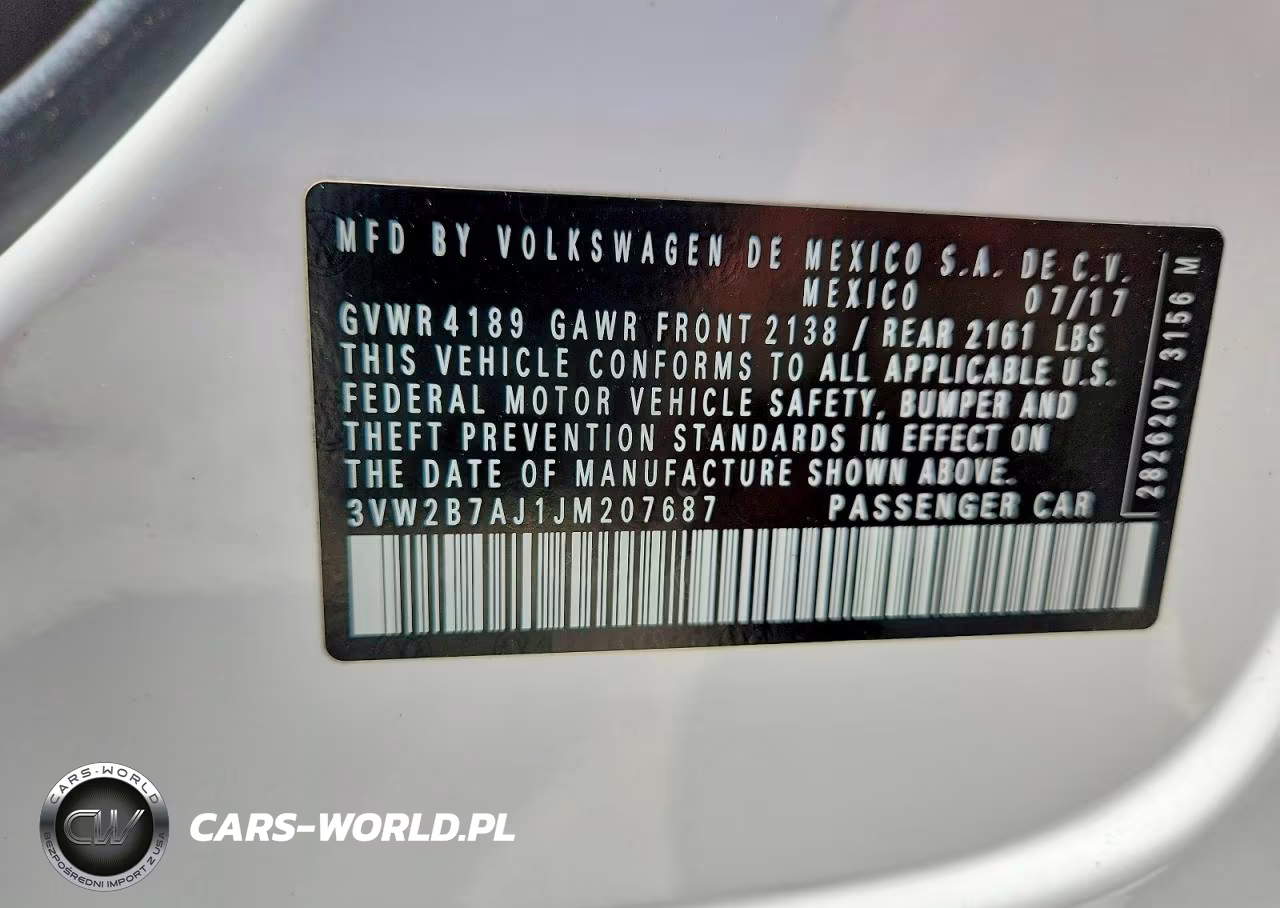 2018 Volkswagen Jetta S VIN:3VW2B7AJ1JM207687 - 12