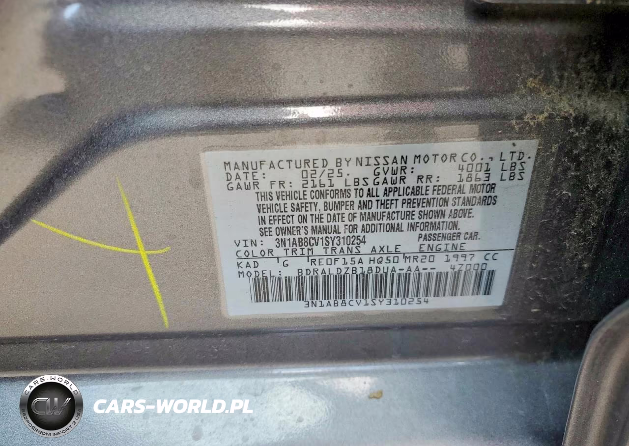 2025 Nissan Sentra Sv VIN:3N1AB8CV1SY310254 - 13