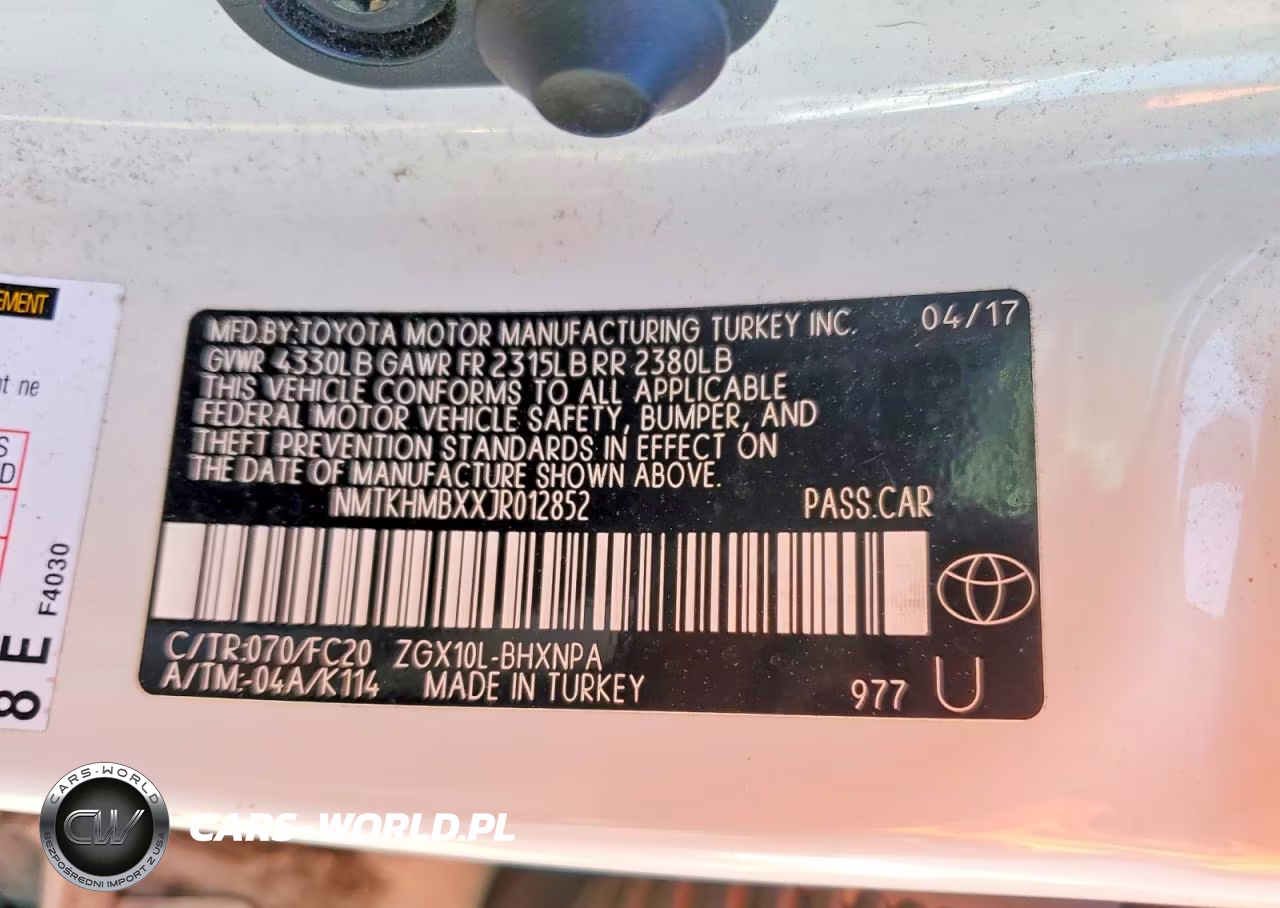 2018 Toyota C-Hr Xle VIN:NMTKHMBXXJR012852 - 14