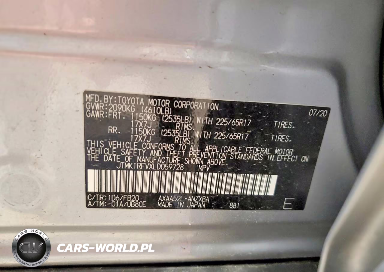 2020 Toyota Rav4 Le VIN:JTMK1RFVXLD059728 - 13