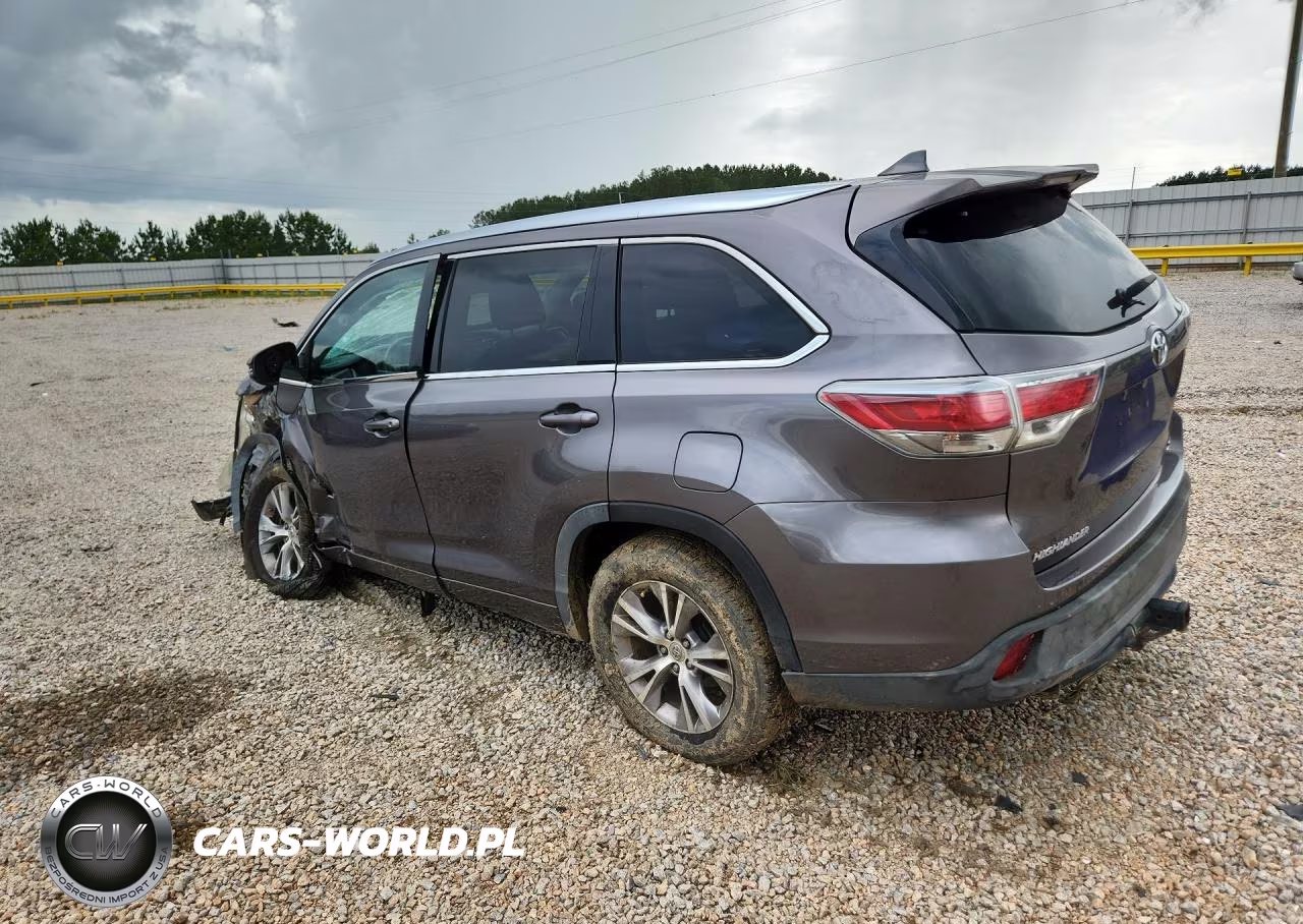 2014 Toyota Highlander Xle VIN:5TDKKRFH0ES029006 - 2