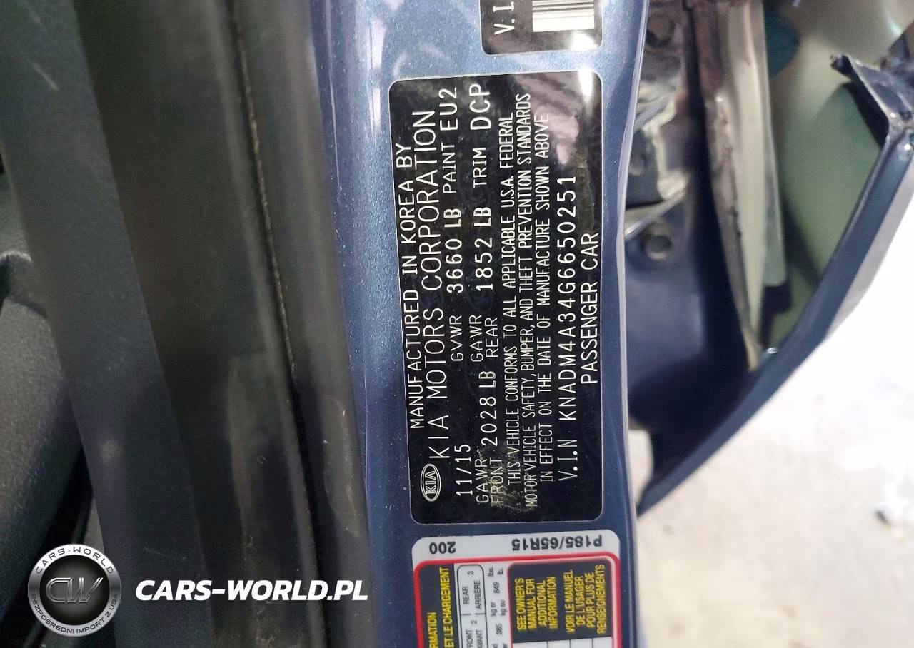 2016 Kia Rio Lx VIN:KNADM4A34G6650251 - 12