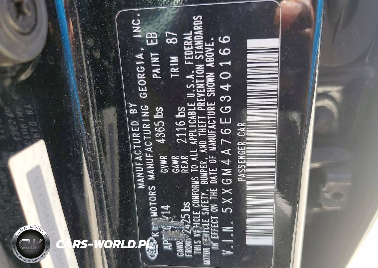 2014 Kia Optima Lx VIN:5XXGM4A76EG340166 - 13