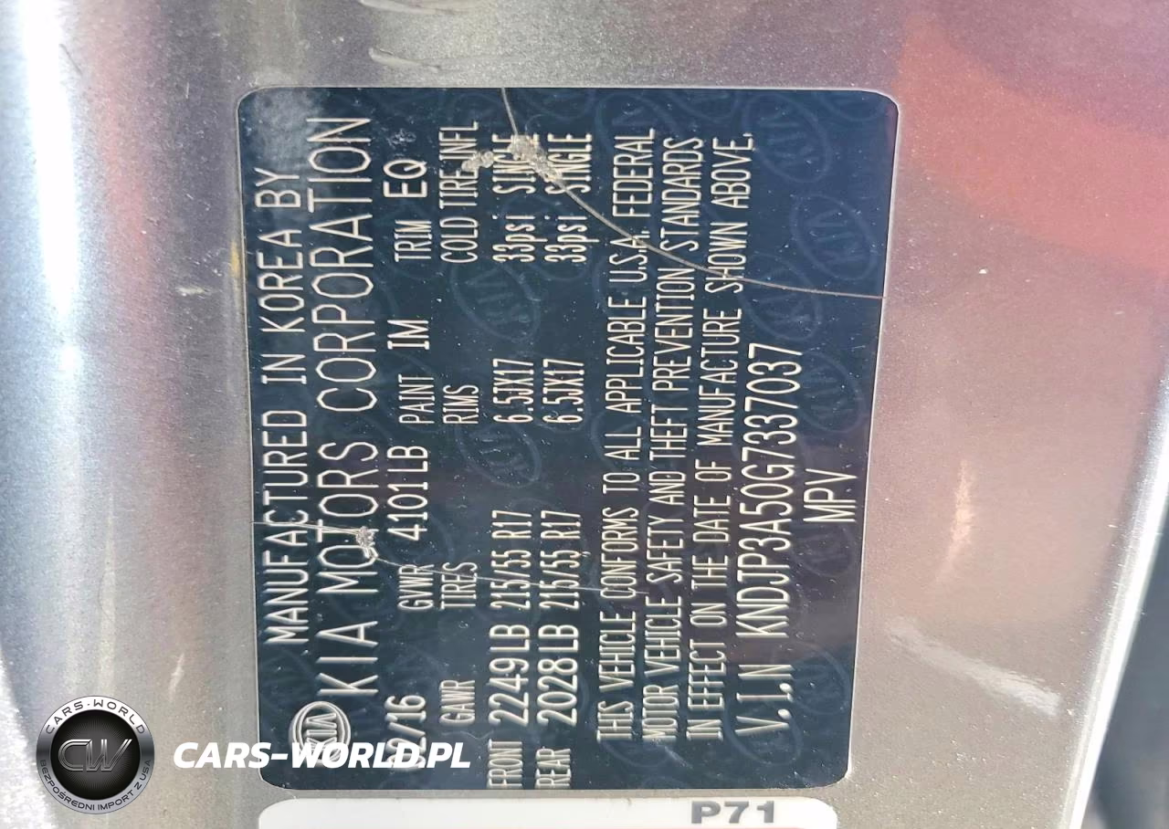 2016 Kia Soul + VIN:KNDJP3A50G7337037 - 12