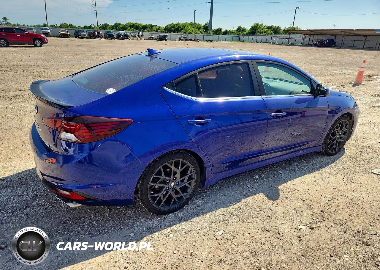 2019 Hyundai Elantra Sport VIN:KMHD04LB8KU871144 - 3