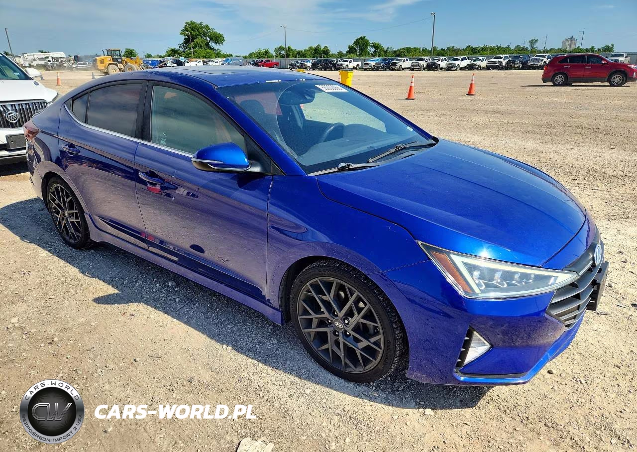 2019 Hyundai Elantra Sport VIN:KMHD04LB8KU871144 - 4
