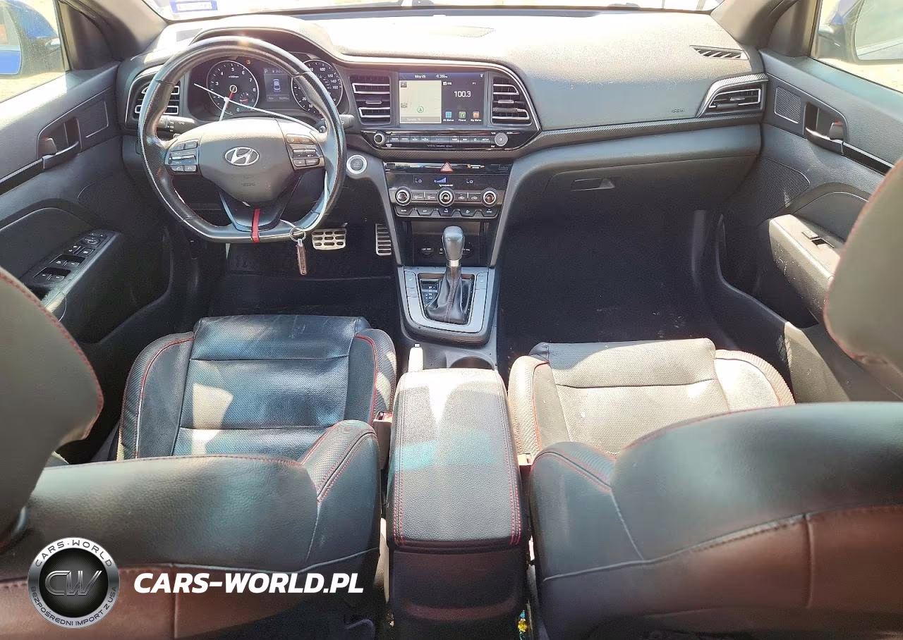 2019 Hyundai Elantra Sport VIN:KMHD04LB8KU871144 - 8