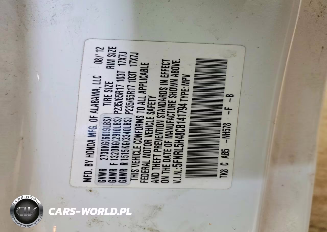 2012 Honda Odyssey Ex VIN:5FNRL5H48CB141794 - 13