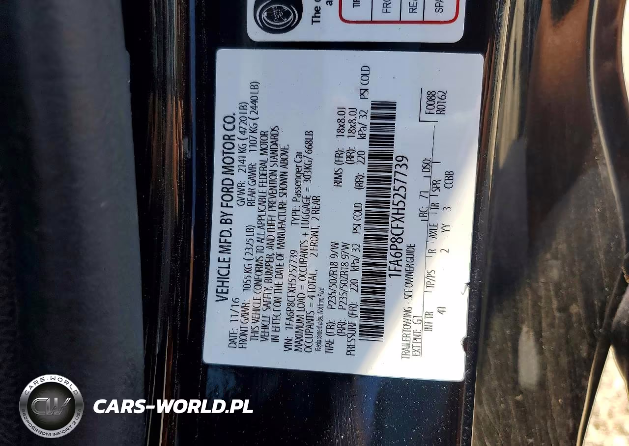 2017 Ford Mustang Gt VIN:1FA6P8CFXH5257739 - 12