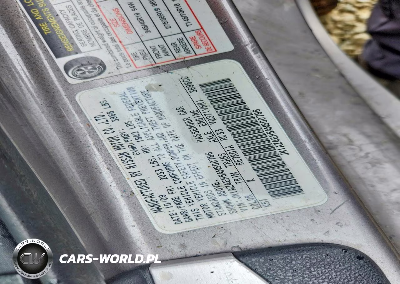 2010 Nissan 370Z Base VIN:JN1AZ4EH5AM500796 - 12