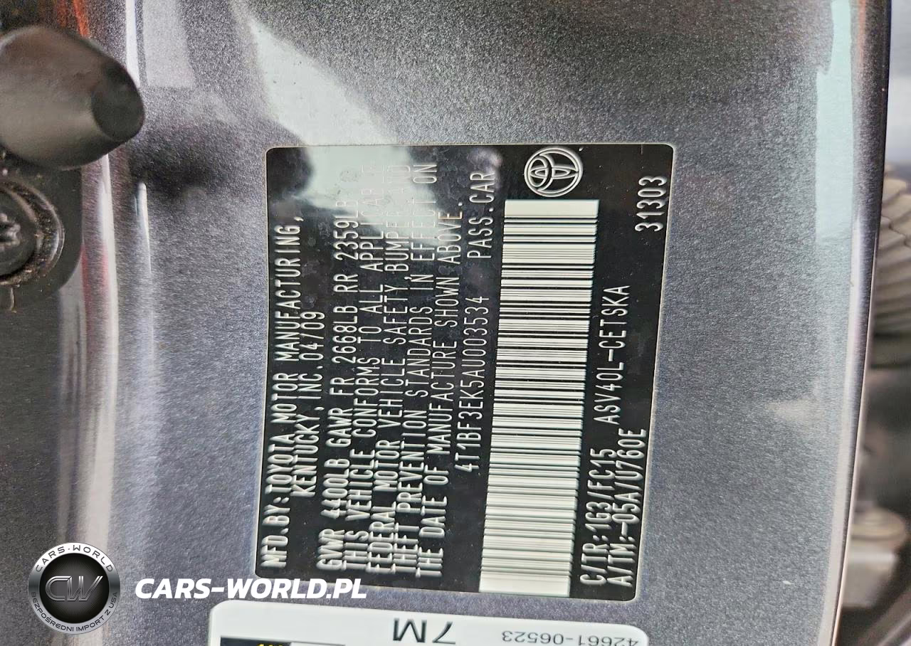 2010 Toyota Camry Se VIN:4T1BF3EK5AU003534 - 13