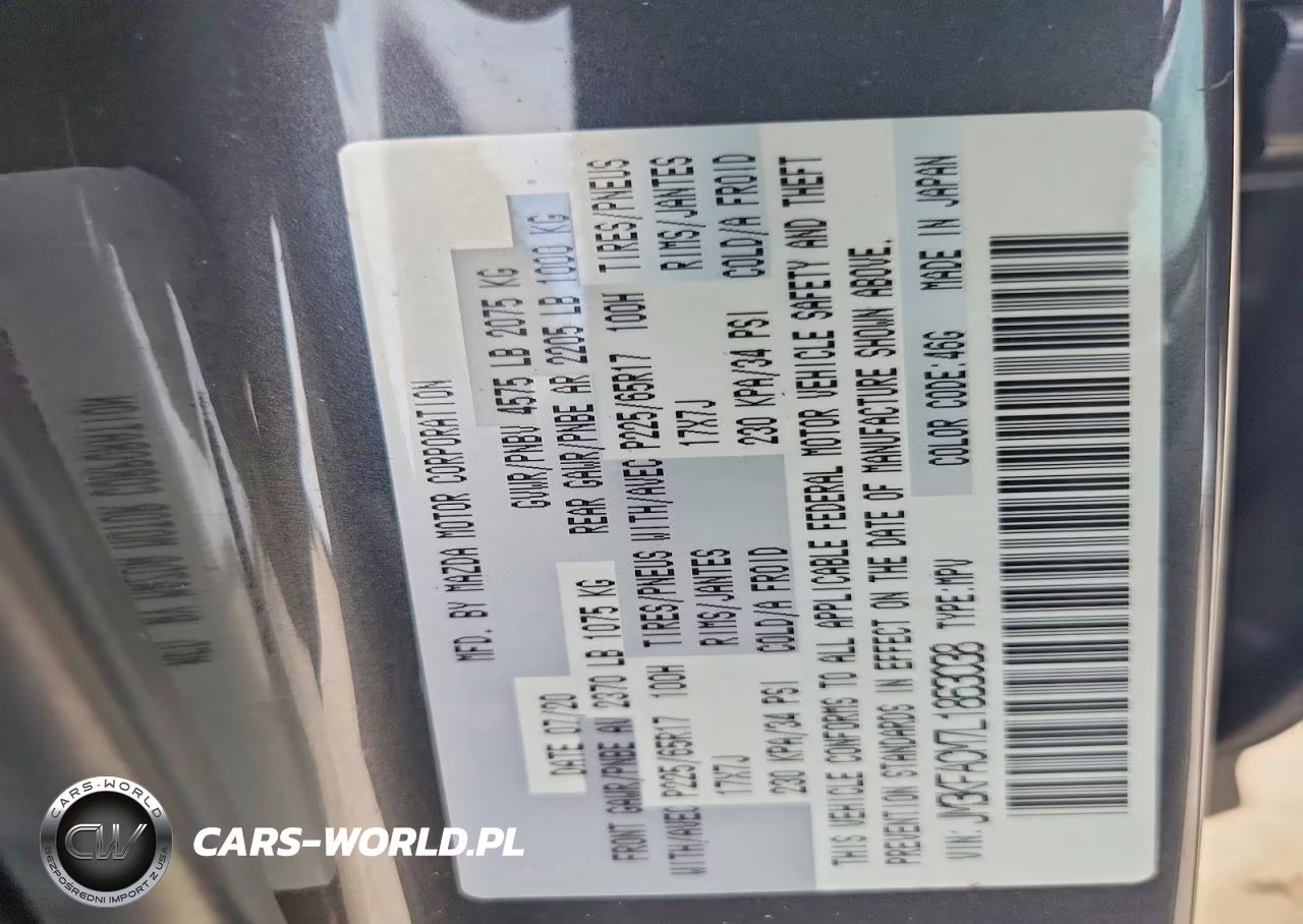 2020 Mazda Cx-5 Touring VIN:JM3KFACM7L1863038 - 13