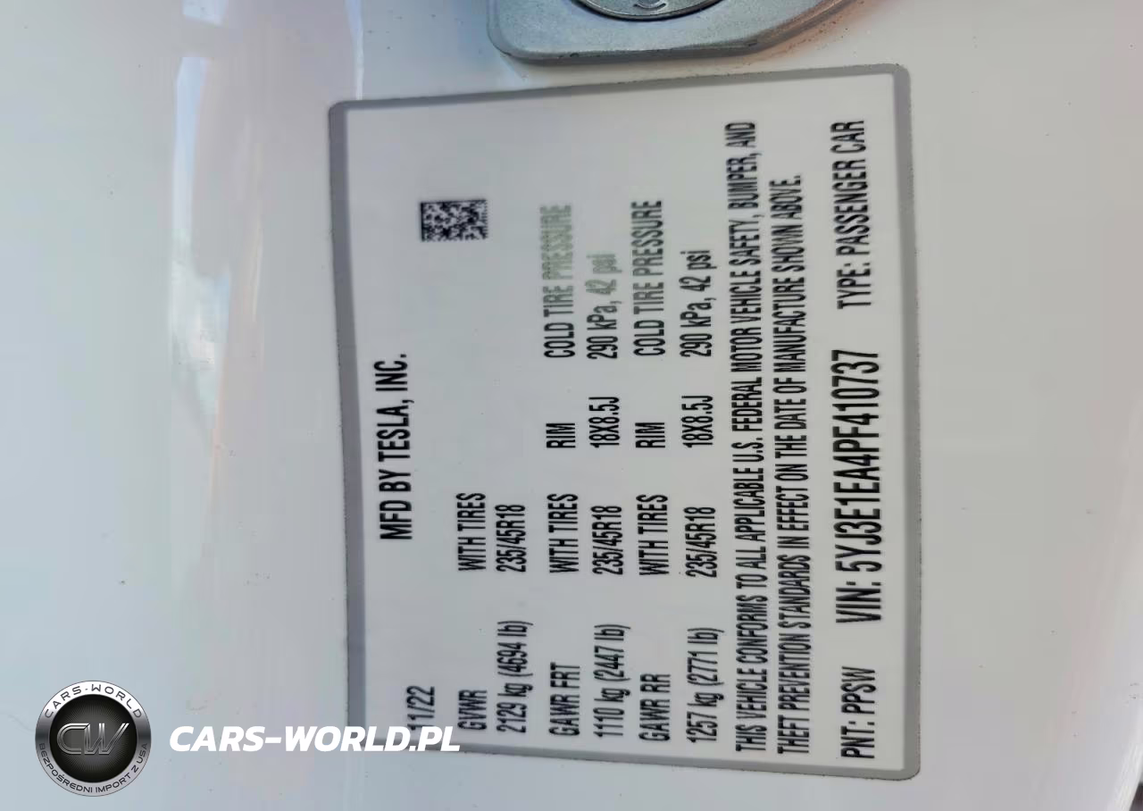 2023 Tesla Model 3 VIN:5YJ3E1EA4PF410737 - 12