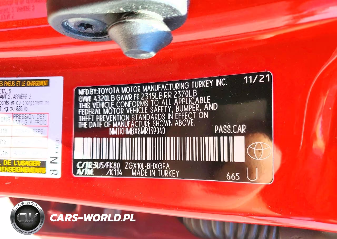 2021 Toyota C-Hr Xle VIN:NMTKHMBX8MR139040 - 13