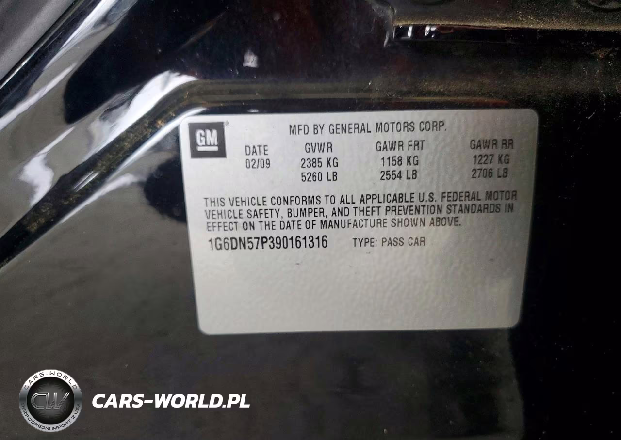 2009 Cadillac Cts-V VIN:1G6DN57P390161316 - 12