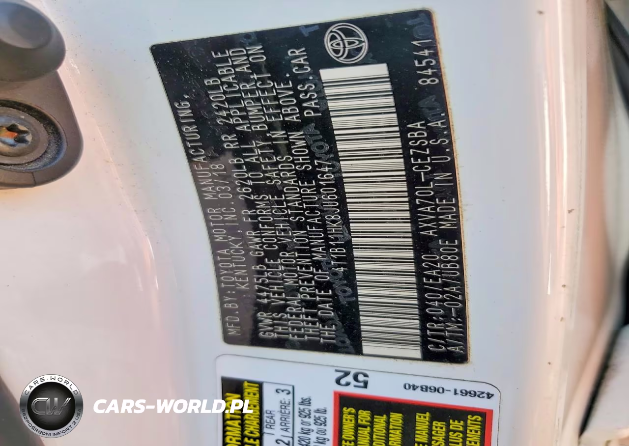2018 Toyota Camry Se VIN:4T1B11HK8JU601647 - 12