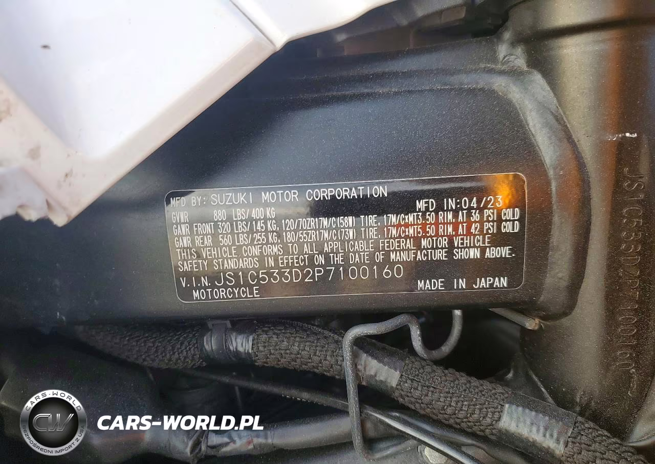 2023 Suzuki Gsx-S750 M VIN:JS1C533D2P7100160 - 9