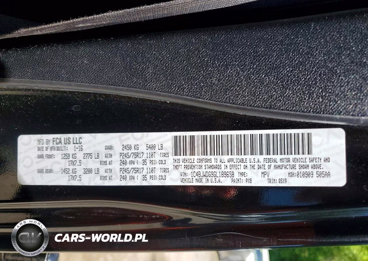2016 Jeep Wrangler Unlimited Sport VIN:1C4BJWDG9GL189658 - 13