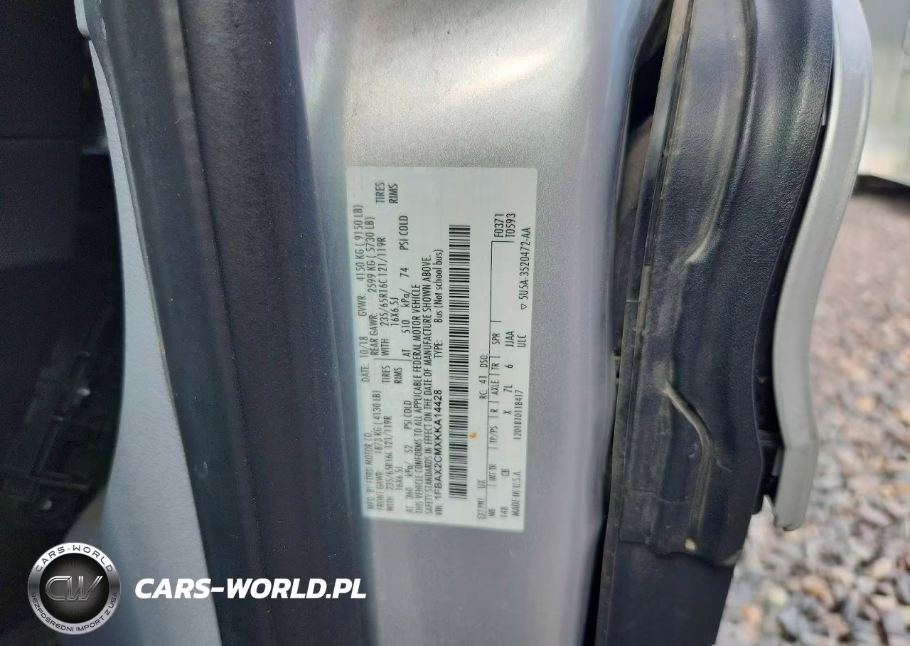 2019 Ford Transit T-350 VIN:1FBAX2CMXKKA14428 - 13