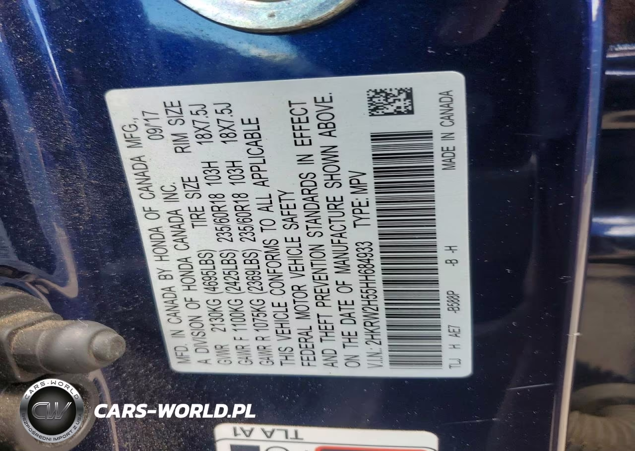 2017 Honda Cr-V Ex VIN:2HKRW2H55HH684933 - 13