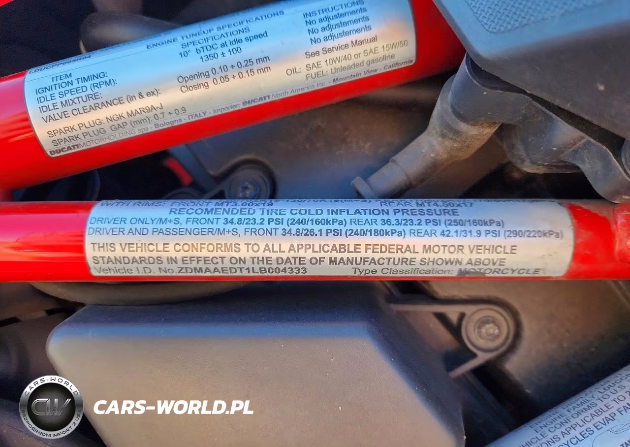 2020 Ducati Multistrada 950 VIN:ZDMAAEDT1LB004333 - 9