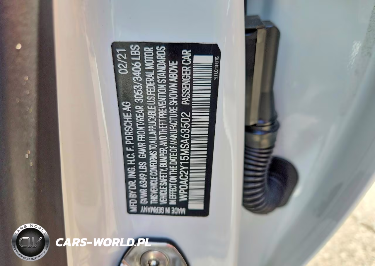 2021 Porsche Taycan Turbo VIN:WP0AC2Y15MSA63502 - 12