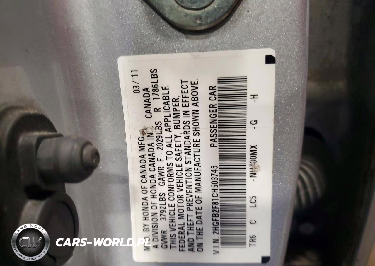 2012 Honda Civic Ex VIN:2HGFB2F81CH503745 - 13