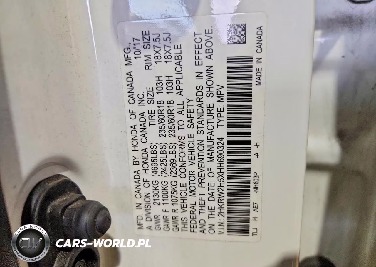 2017 Honda Cr-V Ex VIN:2HKRW2H5XHH690324 - 13