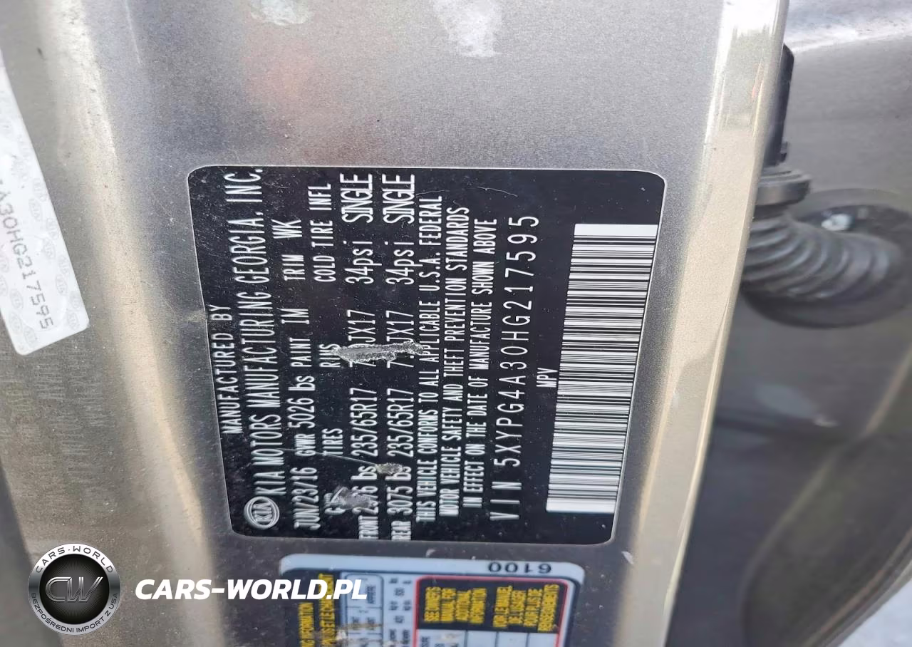 2017 Kia Sorento Lx VIN:5XYPG4A30HG217595 - 12