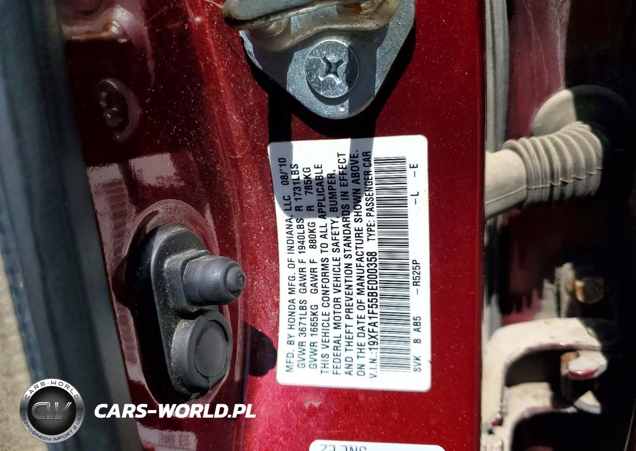 2011 Honda Civic Lx VIN:19XFA1F55BE000358 - 12