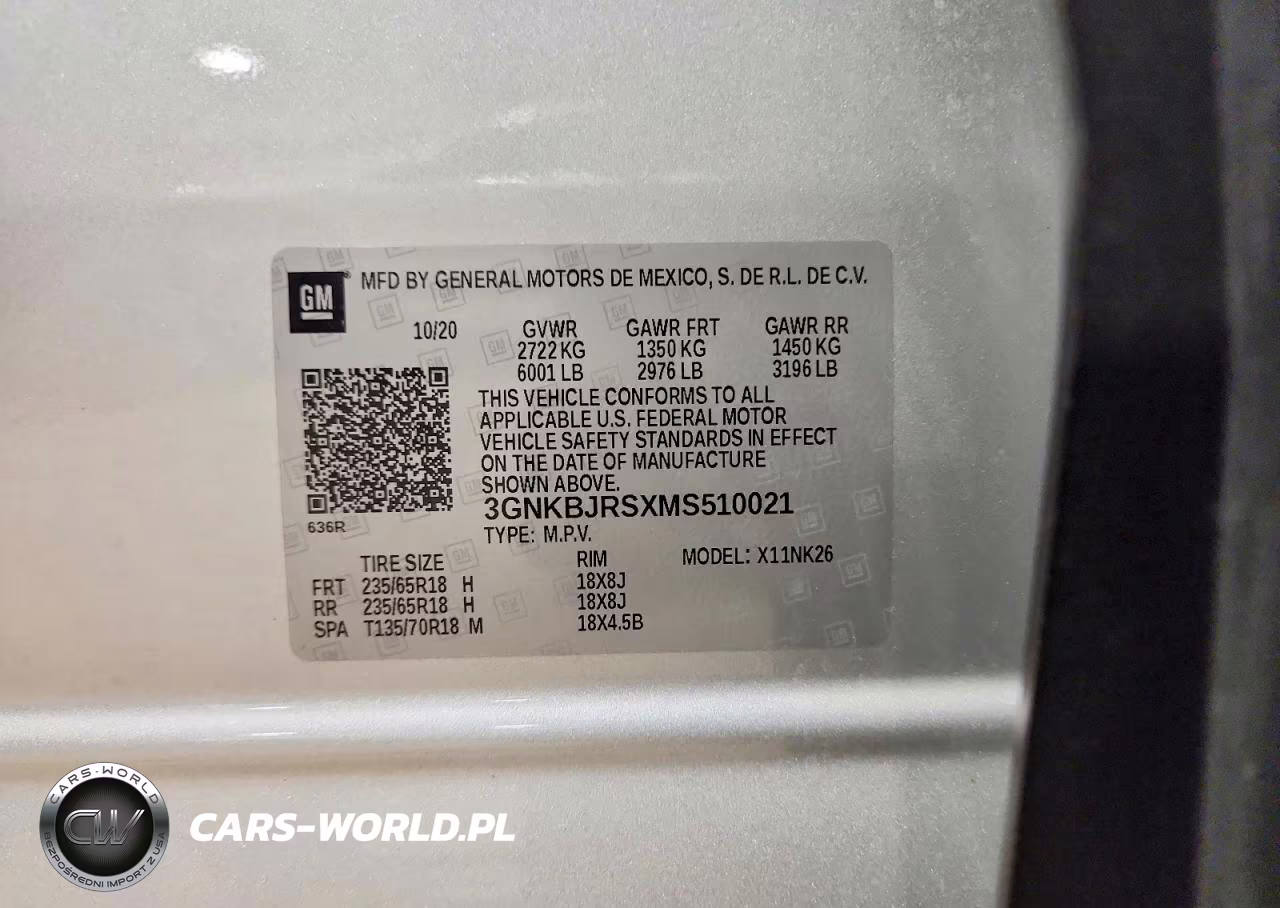 2021 Chevrolet Blazer 3Lt VIN:3GNKBJRSXMS510021 - 12