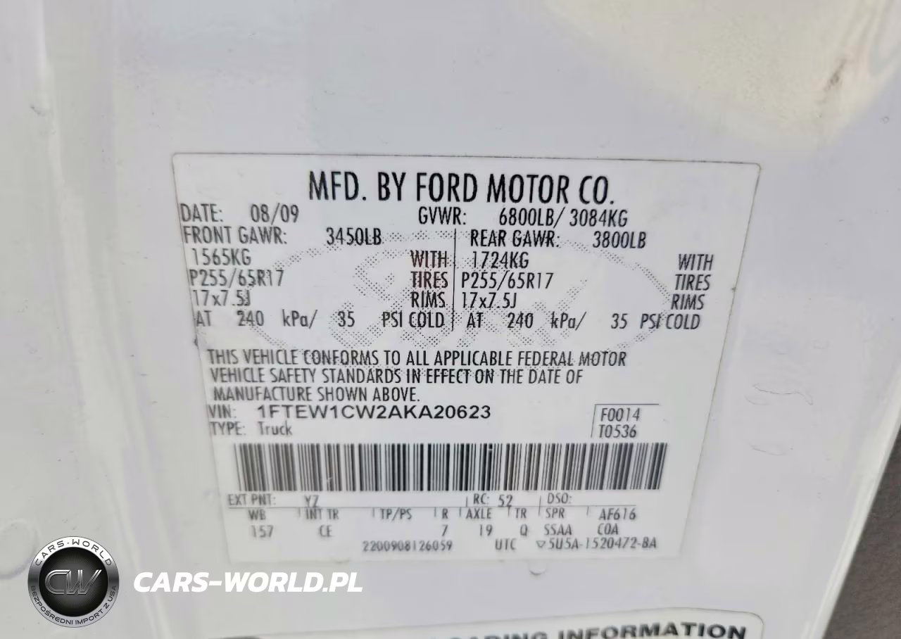 2010 Ford F150 Supercrew VIN:1FTEW1CW2AKA20623 - 13