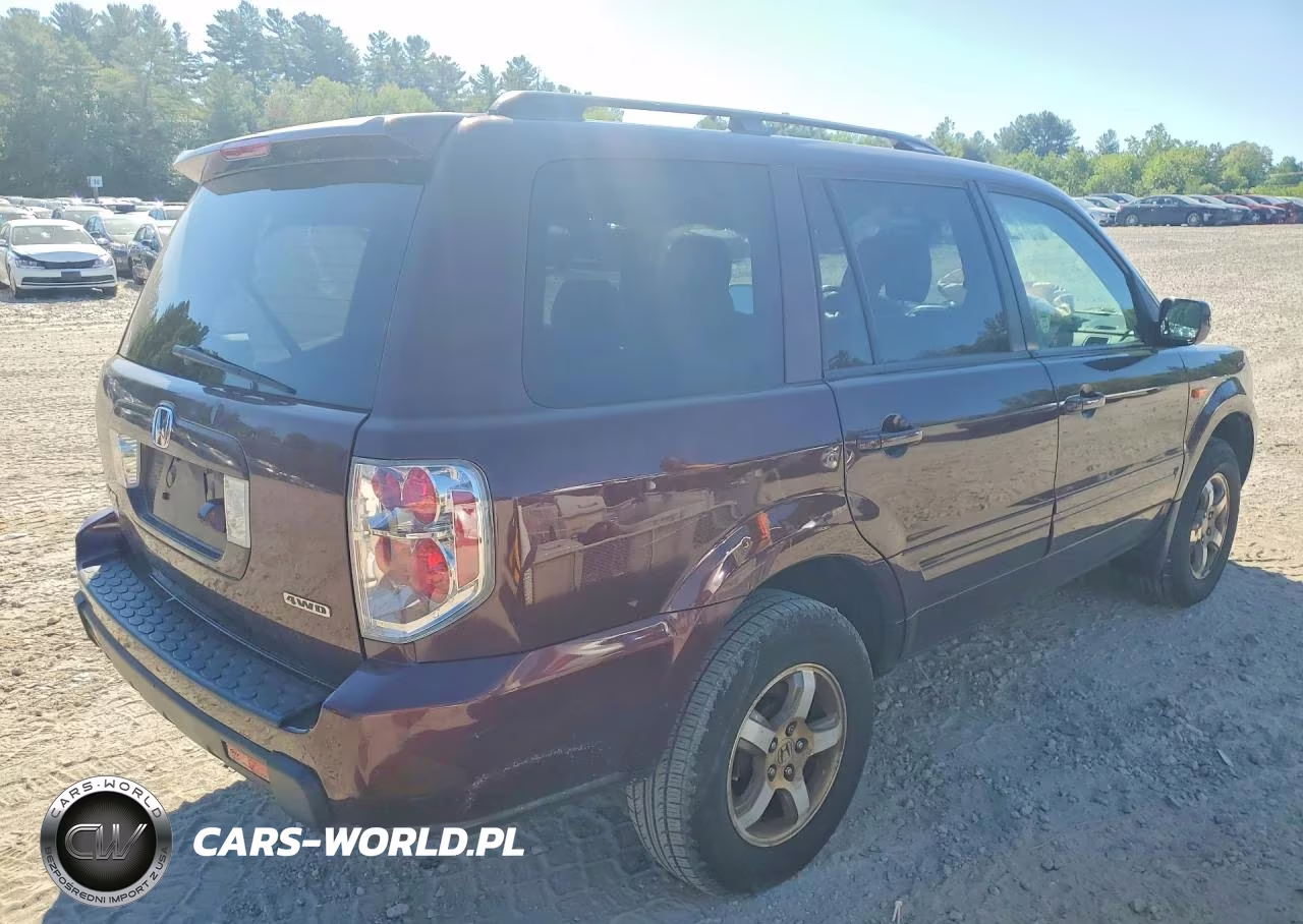 2007 Honda Pilot Exl VIN:5FNYF187X7B028926 - 3