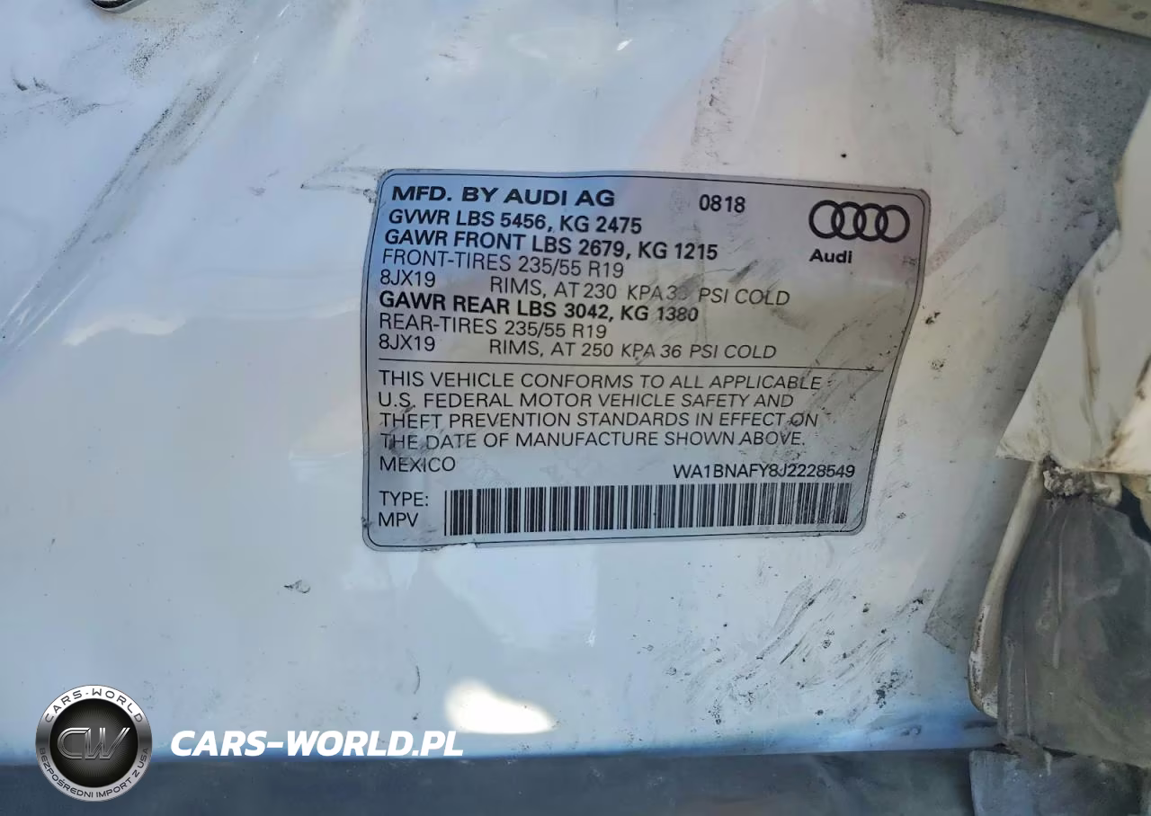 2018 Audi Q5 Premium Plus VIN:WA1BNAFY8J2228549 - 13