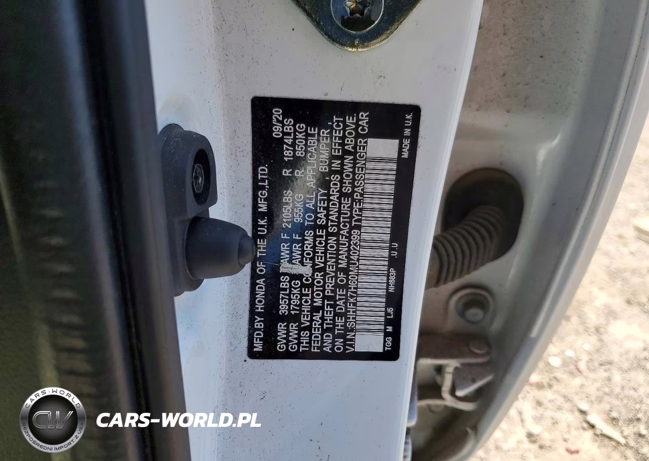 2021 Honda Civic Ex VIN:SHHFK7H60MU402399 - 12