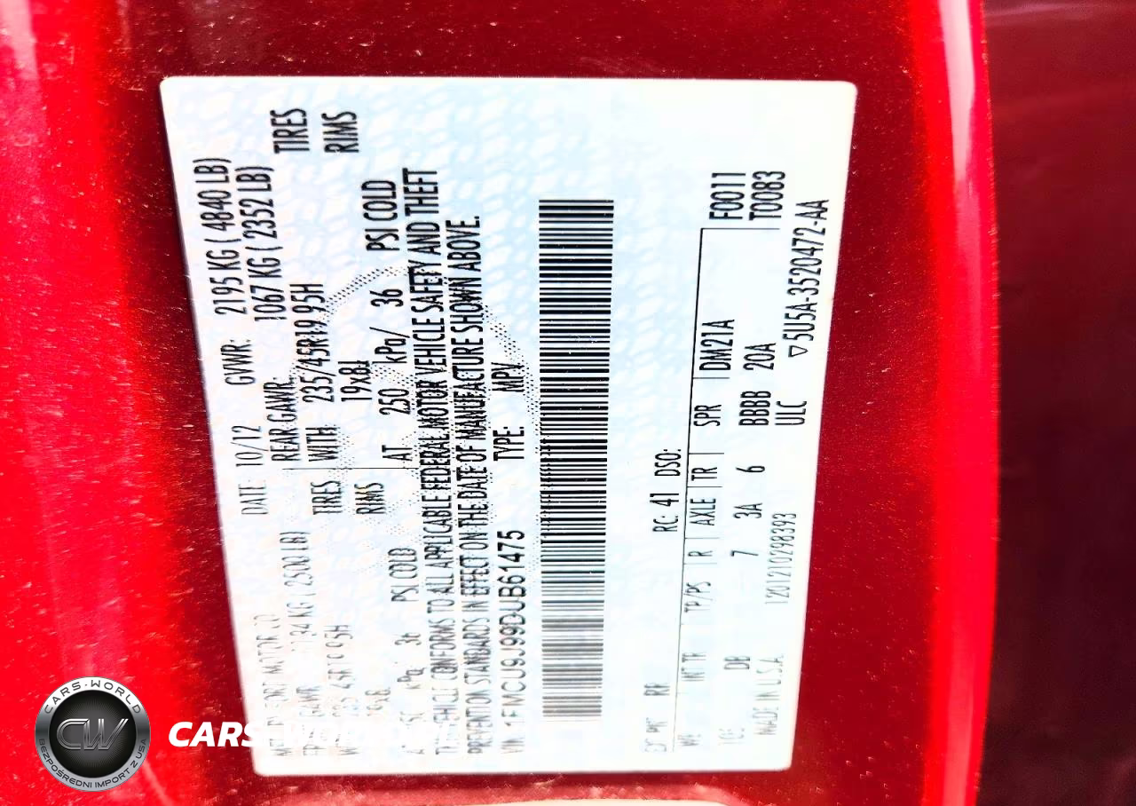 2013 Ford Escape Titanium VIN:1FMCU9J99DUB61475 - 13