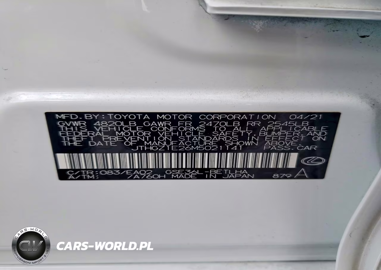 2021 Lexus Is 350 F Sport VIN:JTHGZ1E26M5021141 - 12