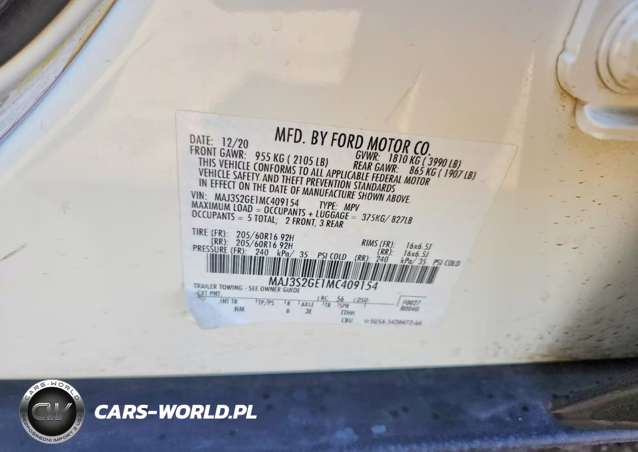 2021 Ford Ecosport Se VIN:MAJ3S2GE1MC409154 - 12