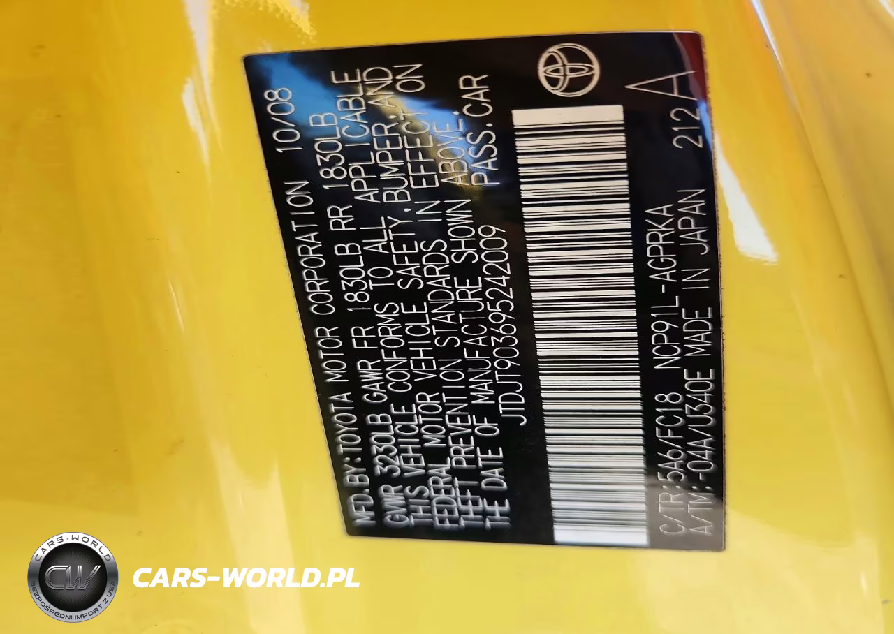 2009 Toyota Yaris Base VIN:JTDJT903695242009 - 12
