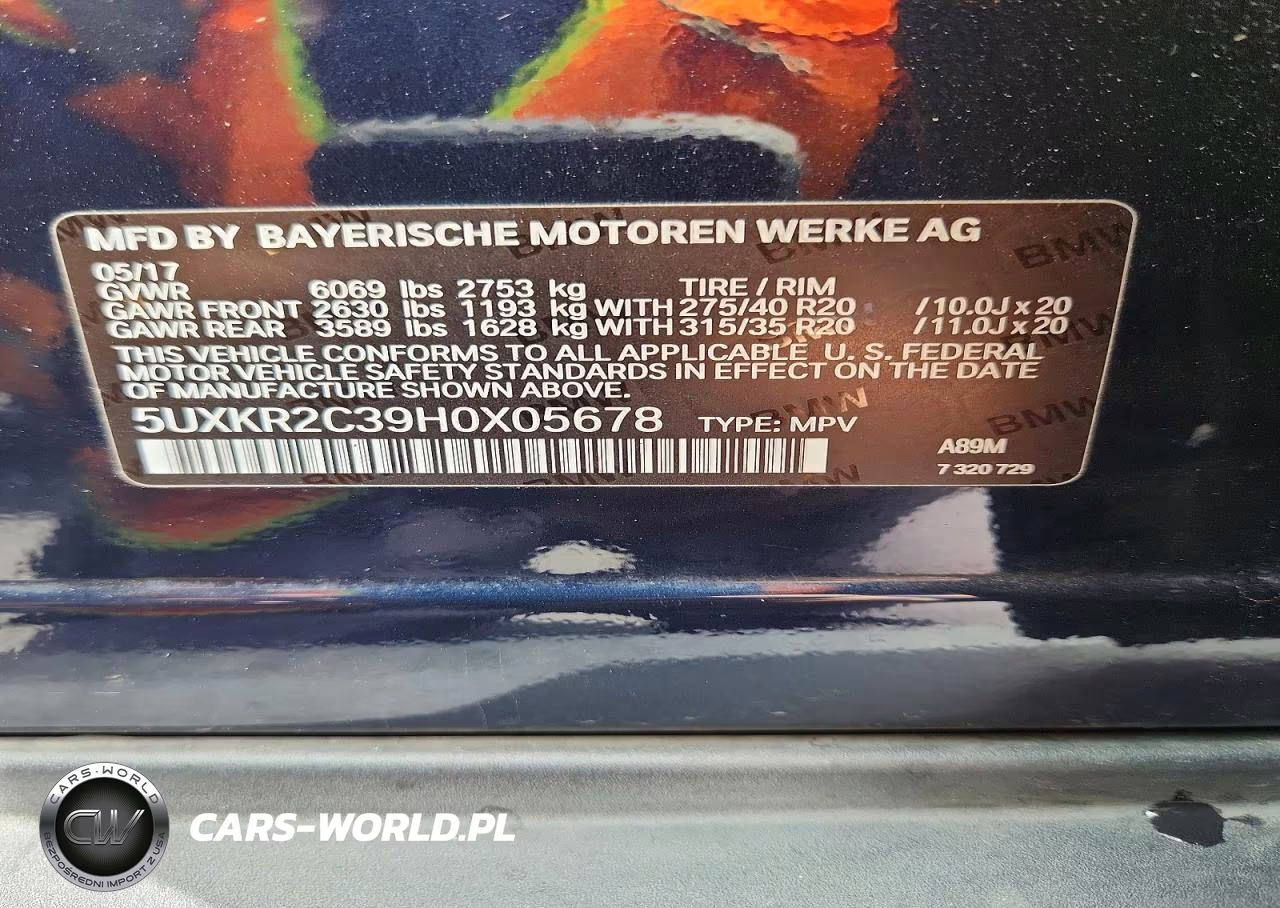 2017 BMW X5 Sdrive35I VIN:5UXKR2C39H0X05678 - 14