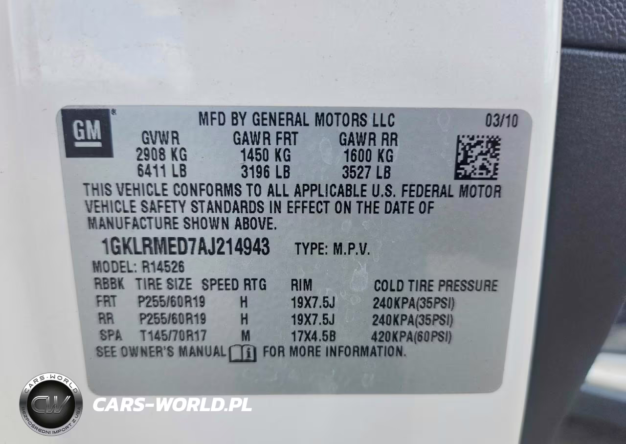 2010 GMC Acadia Slt-1 VIN:1GKLRMED7AJ214943 - 13