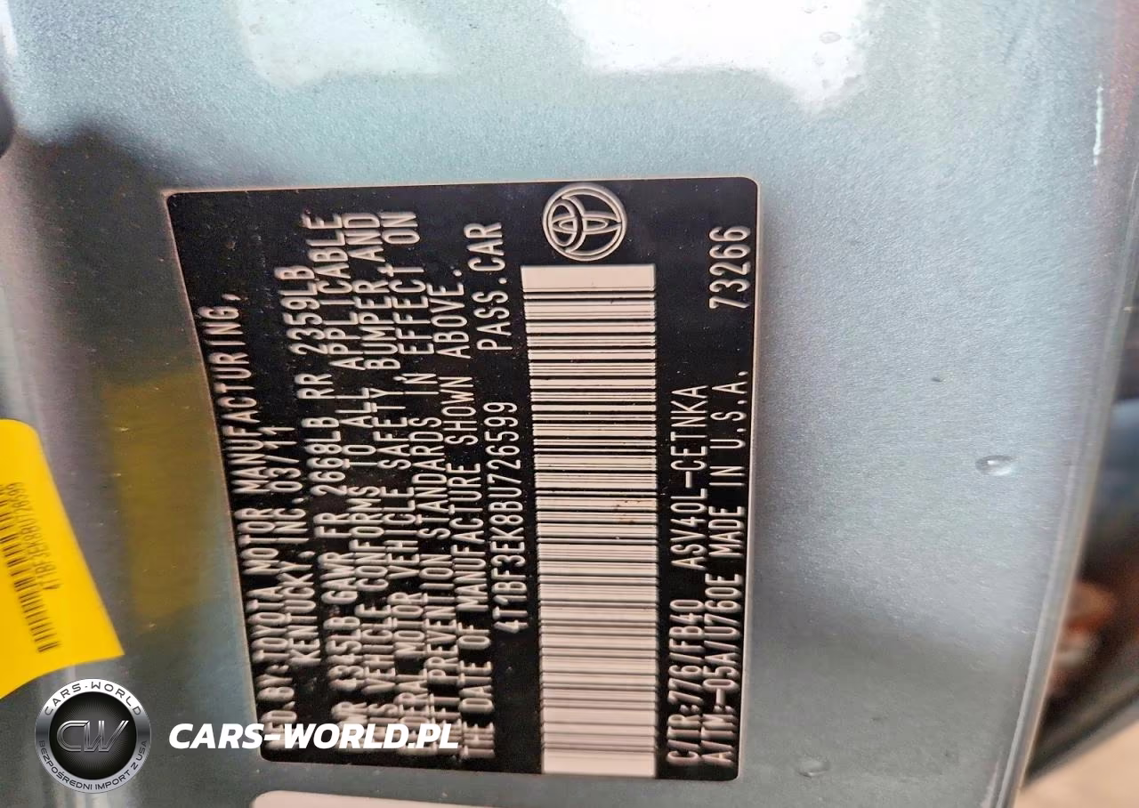 2011 Toyota Camry Le VIN:4T1BF3EK8BU726599 - 13