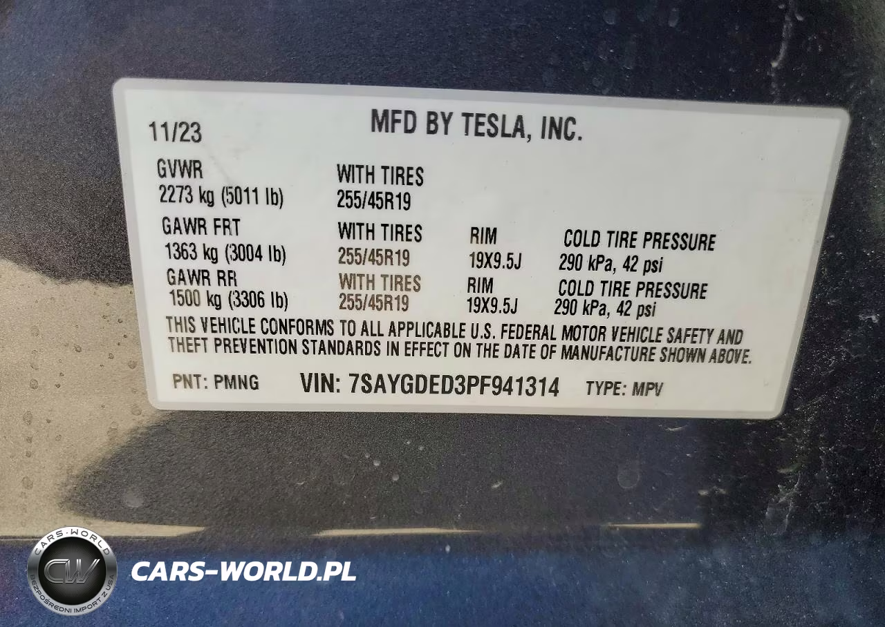 2023 Tesla Model Y VIN:7SAYGDED3PF941314 - 13