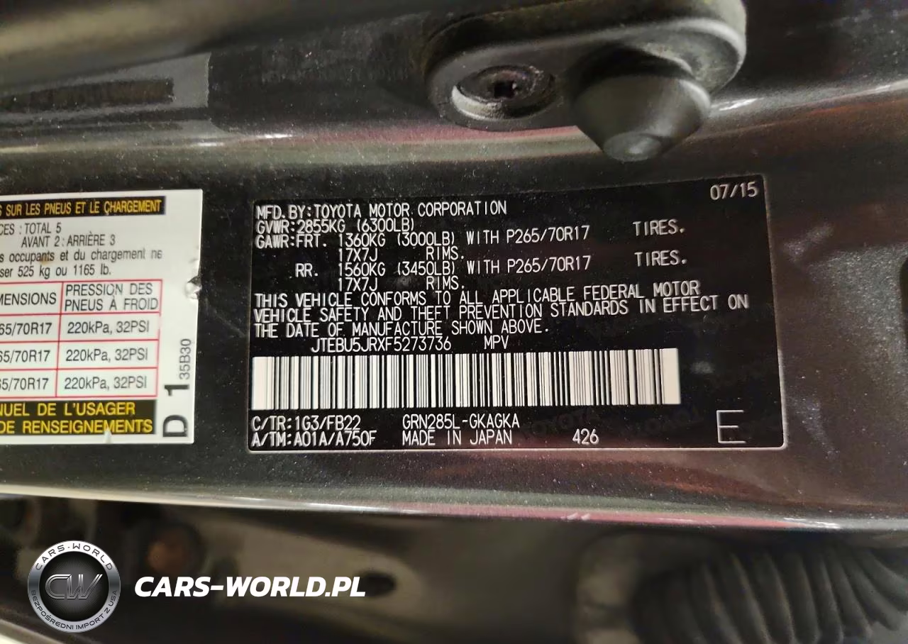 2015 Toyota 4Runner Sr5 VIN:JTEBU5JRXF5273736 - 13