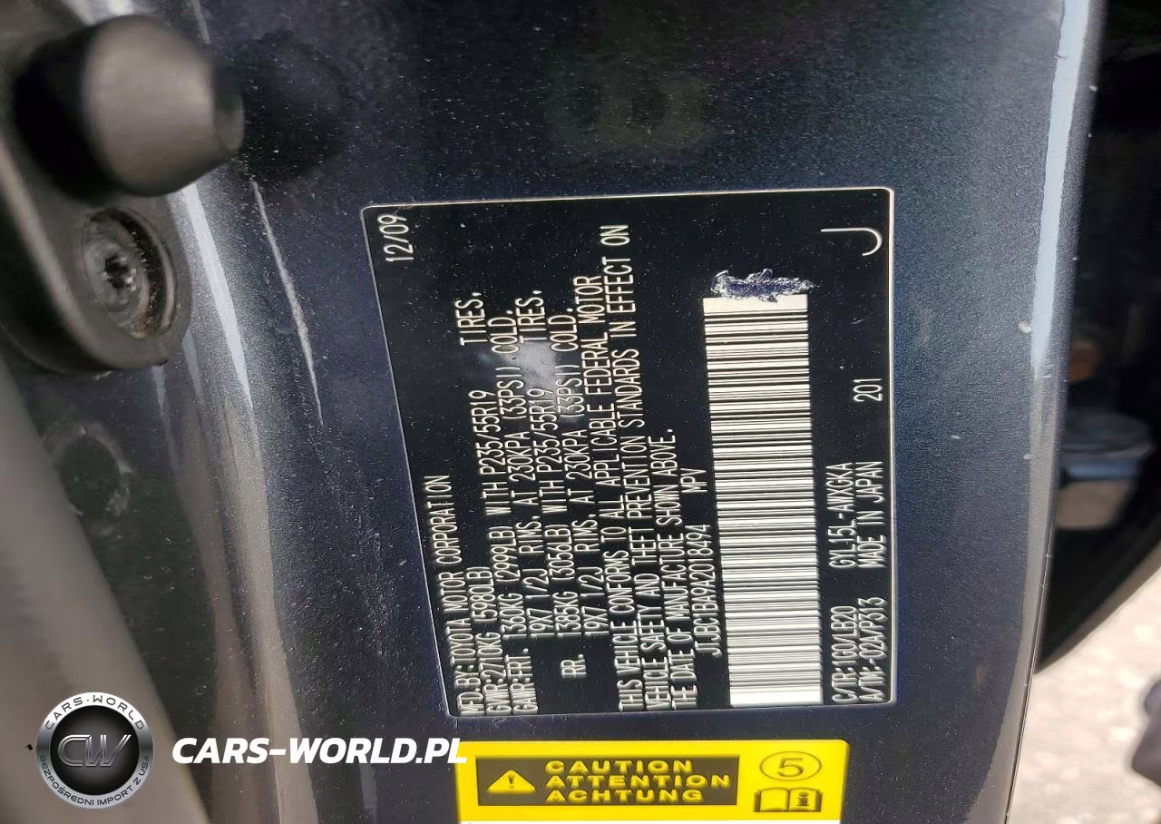 2010 Lexus Rx 450H VIN:JTJBC1BA9A2018494 - 13