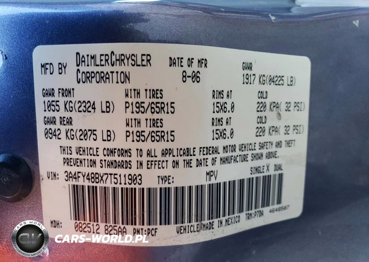 2007 Chrysler Pt Cruiser VIN:3A4FY48BX7T511903 - 13