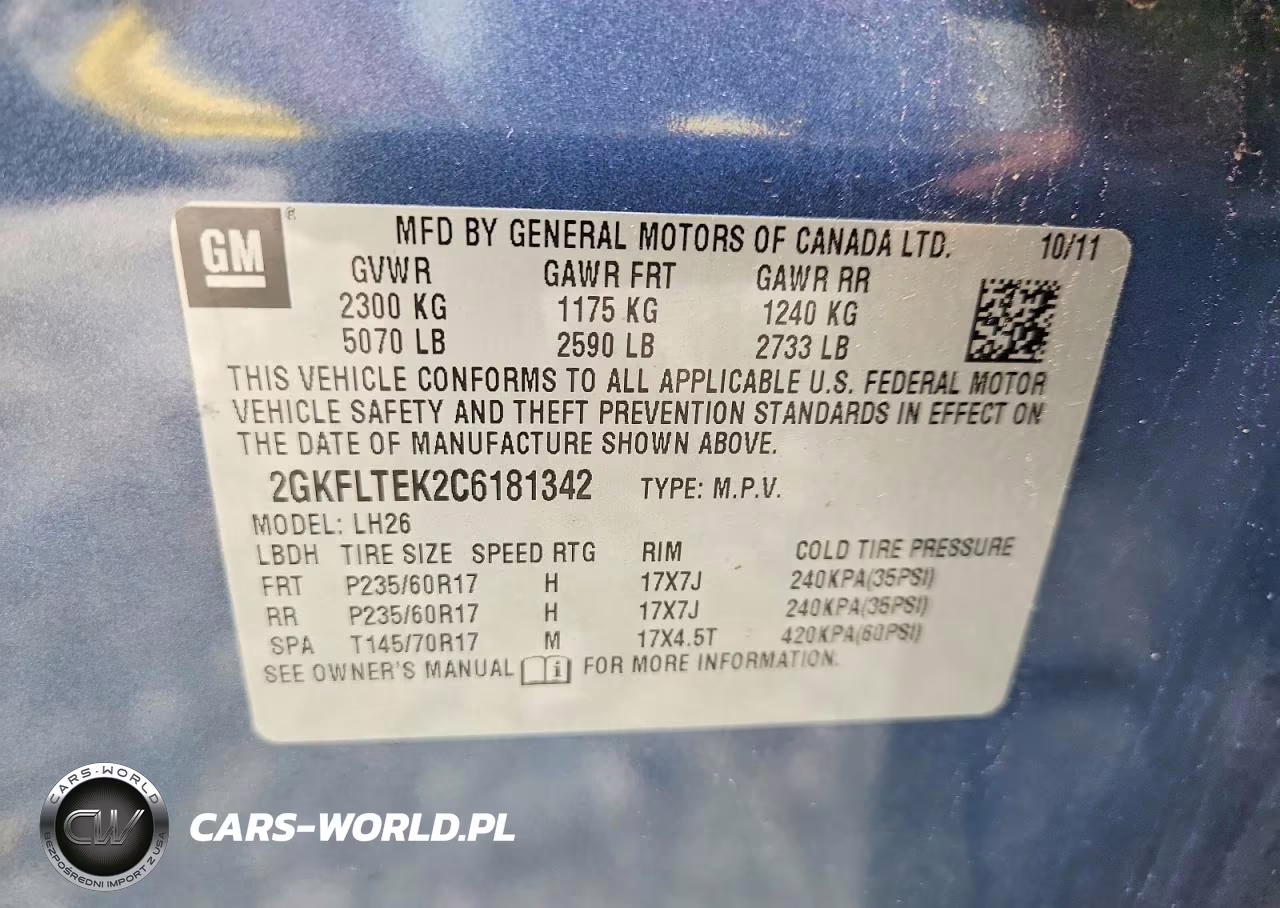 2012 GMC Terrain Sle VIN:2GKFLTEK2C6181342 - 13