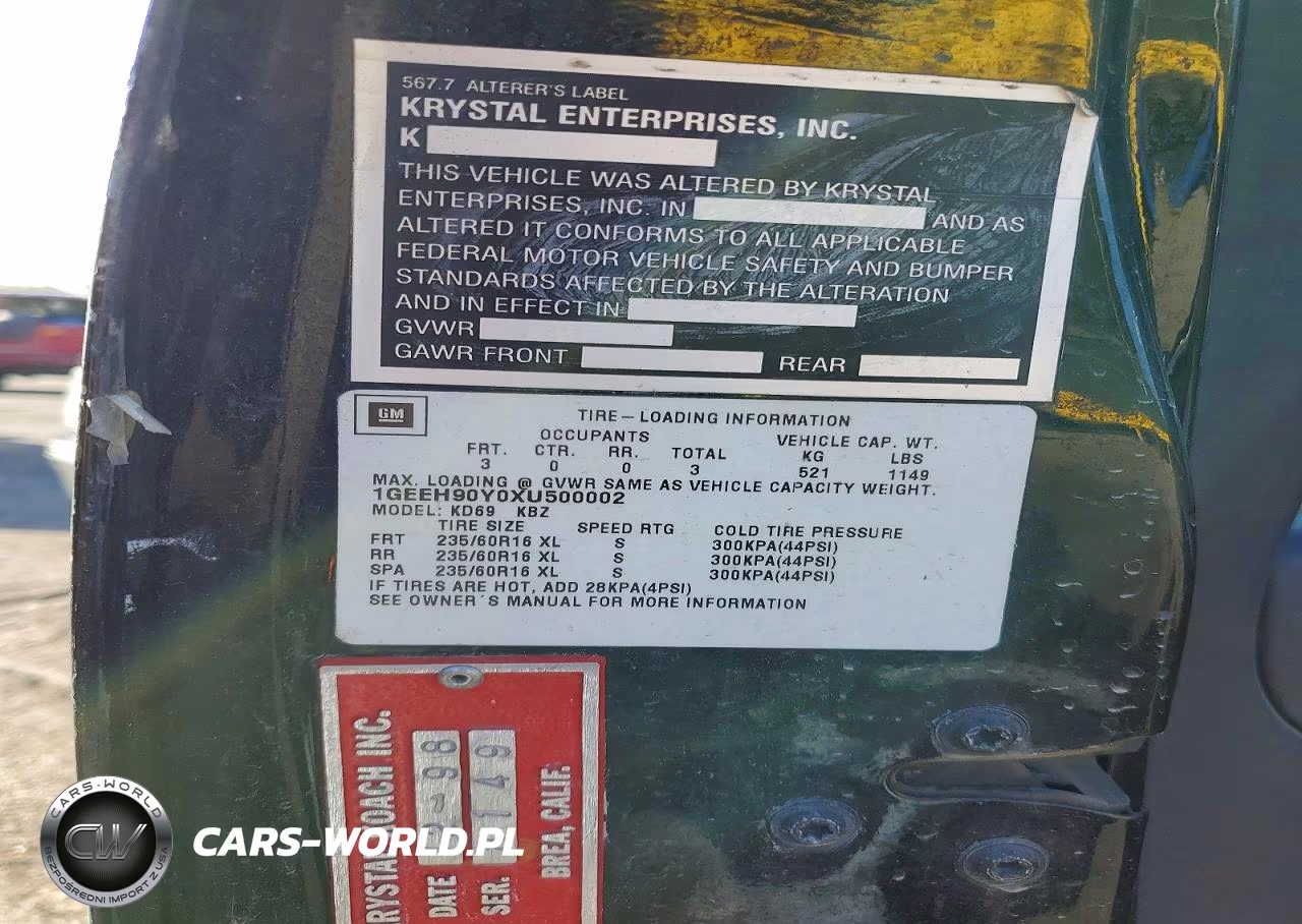 1999 Cadillac Commercial Chassis VIN:1GEEH90Y0XU500002 - 12